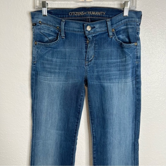 Citizens Of Humanity jeans Women Size 31 Flare Stretch 34” Bell Bottom B - Picture 2 of 12